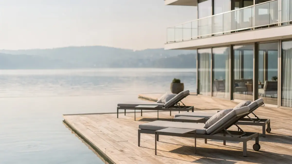 Wellnesshotel Seeblick am Bodensee mit Spa-Terrasse und ruhigem Seeblick