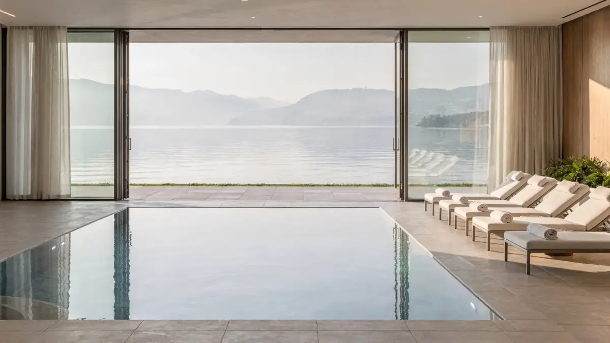 Bodensee-Wellnesshotel mit Spa-Bereich und Blick auf den See